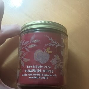 Bath & Body Works Red and Gold Pumpkin Apple Candle